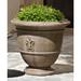 Campania International Fleur De Lis Cast Stone Urn Planter Concrete, Copper in Green | 21.75 H x 24 W x 24 D in | Wayfair P-573-VE