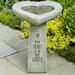 Campania International My Heart is Birdbath Concrete, Copper in Brown | 24.25 H x 17.5 W x 15.5 D in | Wayfair B-115-NA