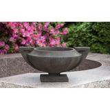 Campania International Smithsonian Cast Stone Urn Planter Concrete, Copper in Green | 15.25 H x 31.25 W x 25.5 D in | Wayfair P-530-VE