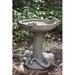 Campania International Cat Nap Birdbath Concrete, Copper in Gray/Blue | 22 H x 18.5 W x 18.5 D in | Wayfair B-127-AS