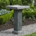 Campania International Reef Point Birdbath Concrete, Copper in Gray | 31.5 H x 19 W x 19 D in | Wayfair B-130-GS