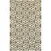 White 96.06 x 0.39 in Indoor/Outdoor Area Rug - Tommy Bahama Home Atrium Damask Hand-Hooked Brown/Ivory Area Rug | 96.06 W x 0.39 D in | Wayfair