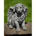 Campania International Angel Puppy Statue, Copper in Green | 13 H x 13 W x 11 D in | Wayfair A-491-EM