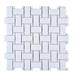 Legion Furniture Engineered Stone Basketweave Mosaic Wall & Floor Tile Engineered Stone in Gray/White | 0.25 D in | Wayfair MS-STONE06