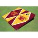 All American Tailgate 2' x 4' Alternating Diamond Cornhole Board Set Solid & Manufactured Wood in Brown | 8 H x 24 W x 48 D in | Wayfair ISU-12106