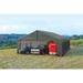 ShelterLogic 28 Ft. W x 20 Ft D Garage Metal in Green | 234 H x 336 W x 239.86 D in | Wayfair 86063