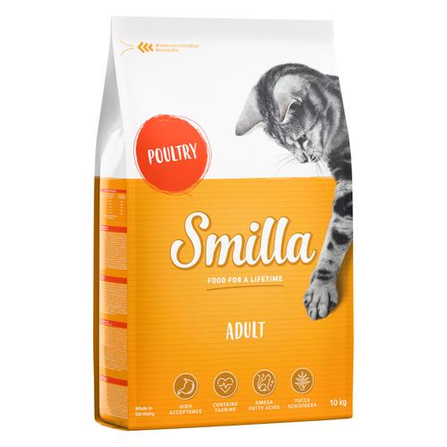 2 x 10 kg Smilla Adult Geflügel Katzenfutter Trocken