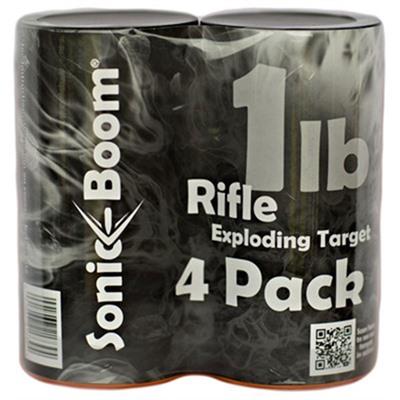 Sonic Boom Exploding Targets - 1 Pound Exploding Rifle Target 4 Pack
