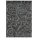 SAFAVIEH Florida Doug Floral Vines Shag Area Rug Grey 4 x 6