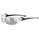 uvex Unisex – Erwachsene, sportstyle 211 Sportbrille, white black/silver, one size