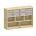 Jonti-Craft® 15 Compartment Cubby w/ Bins Wood in Brown | 35.5 H x 48 W x 15 D in | Wayfair 07260JCMG