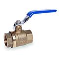 ZORO SELECT 107-813 1/2" FNPT Brass Ball Valve Inline