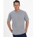 Blair Men's John Blair Everyday Jersey Knit Short-Sleeve No-Pocket Tee - Grey - 3XL