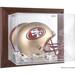 San Francisco 49ers Brown Framed Wall-Mountable Logo Helmet Case