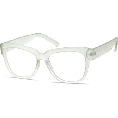 Zenni Women's Boho Square Prescription Glasses Green Tortoiseshell Plastic Full Rim Frame