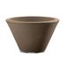 Crescent Garden Gramercy Plastic Pot Planter in Brown | 9.7 H x 16 W x 16 D in | Wayfair A334044