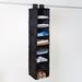 Rebrilliant Beom 8 Compartments Hanging Organizer in Black | 54 H x 12 W x 12 D in | Wayfair SFT-01246