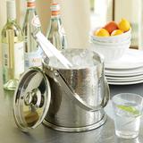 Avalon Double Walled Ice Bucket with Tongs - Ballard Designs - Ballard Designs