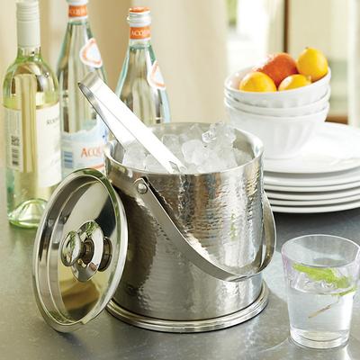 Avalon Double Walled Ice Bucket with Tongs - Ballard Designs