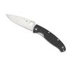 Spyderco Resilience Folding Knife Black G-10 Steel Handle Silver Fine Edge Blade C142GP