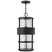 Hinkley Saturn 21 1/4"H Satin Black Outdoor Hanging Light