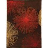 SAFAVIEH Soho Fiesta Celebration Wool Area Rug Brown/Multi 8 x 8 Square