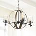 Irvine Vintage Iron 26 1/2" Wide 4-Light Chandelier