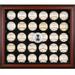 Seattle Mariners Logo Mahogany Framed 30-Ball Display Case