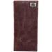 North Carolina State Wolfpack Leather Secretary Wallet with Concho - Brown