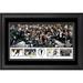 Los Angeles Kings 2014 Stanley Cup Champions Framed Panoramic with Piece of Game-Used Puck-Limited Edition 500