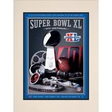 2006 Steelers vs Seahawks 10.5" x 14" Matted Super Bowl XL Program