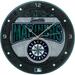 Seattle Mariners Art Glass Wall Clock