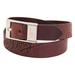 Men's Brown Los Angeles Dodgers Brandish Leather Belt