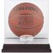 San Antonio Spurs (2002-2017) Mahogany Team Logo Basketball Display Case with Mirrored Back