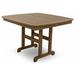 Trex Outdoor Yacht Club Dining Table Plastic in Brown | 29 H x 44 W x 44 D in | Wayfair TXNCT44TH