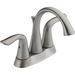 Delta Lahara Centerset Bathroom Faucet w/ Drain Assembly, 2-handle Bathroom Sink Faucet, Metal in Gray | Wayfair 2538-SSMPU-DST