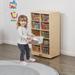 ECR4Kids 10 Cubby Mobile Tray Storage Cabinet, 5x2, Classroom Furniture, Natural Wood in Brown | 36 H x 13 W x 19.5 D in | Wayfair ELR-17215