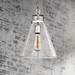 Frontage 10" Wide Satin Nickel 1-Light Glass Mini Pendant