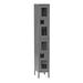 Tennsco Corp. 2 Tier 1 Wide Locker Metal in Gray | 78 H x 12 W x 18 D in | Wayfair CDL-121836-1-BK