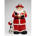 Cosmos Gifts Santa Cookie Jar Ceramic in Red | 11.63 H x 7.38 W x 4.88 D in | Wayfair 10715