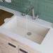 Alfi Brand Lewis 30" L x 17.75" W Undermount Single Bowl Kitchen Sink Granite in Black/White | 8.25 H x 30 W x 17.75 D in | Wayfair AB3020UM-B