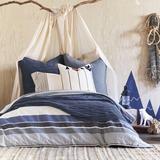 Wainscott Striped Cotton Blend Comforter Polyester/Polyfill/Cotton in Blue Thom Filicia Home Collection by Eastern Accents | Wayfair TF-CFC-08