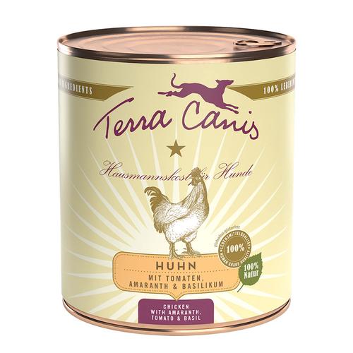 12 x 800g Huhn mit Tomaten Terra Canis Classic Hundefutter nass