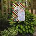 Caroline's Treasures Borzoi Candy Cane Holiday Christmas 2-Sided Garden Flag, Polyester in Green | 15 H x 11 W in | Wayfair SS4544GF