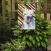 Caroline's Treasures Pit Bull Candy Cane Holiday Christmas 2-Sided Garden Flag, Polyester in Green | 15 H x 11 W in | Wayfair SC9341GF