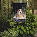 Caroline's Treasures Starry Night Bearded Collie 2-Sided Garden Flag, Polyester in Black/Brown/Pink | 15 H x 11 W in | Wayfair SS8529GF