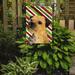 Caroline's Treasures Border Terrier Candy Cane Holiday Christmas 2-Sided Garden Flag, Polyester in Brown/Green | 15 H x 11 W in | Wayfair LH9233GF