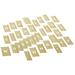 REESE INTERLOCKING STENCILS 10026 Stencil,Letters,Brass,1/2in.W x 1/2in.H