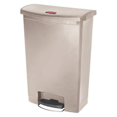 RUBBERMAID COMMERCIAL 1883552 Slim Jim Step-On 24 gal Rectangular Trash Can,