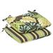 Pillow Perfect Outdoor Dining Chair Cushion Polyester in Green/Brown | 3 H x 18.5 W x 15.5 D in | Wayfair 353487